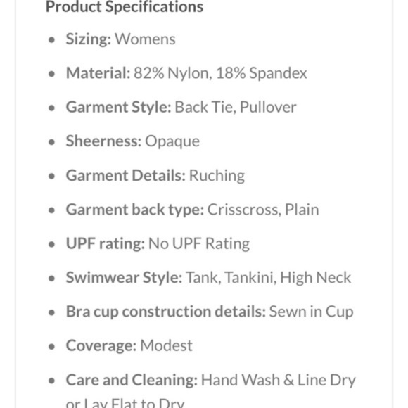 (S)- Kona Sol Women’s Keyhole High Neck Tankini Top - Picture 9 of 9